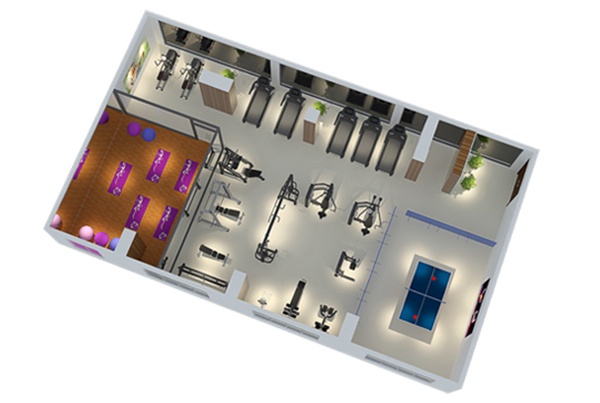 120平方健身房配置方案-广西xc sports,xc体育健身器材有限公司