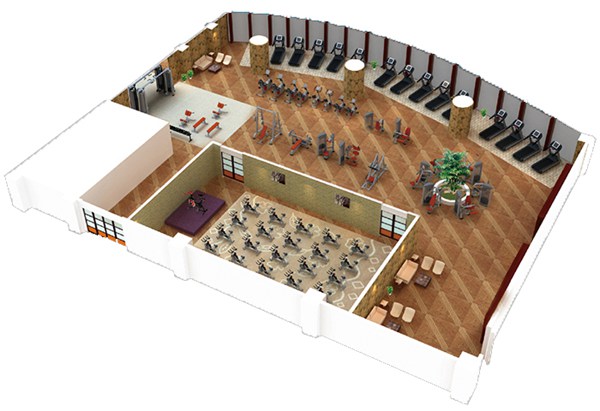 500平方健身房配置方案-广西xc sports,xc体育健身器材有限公司