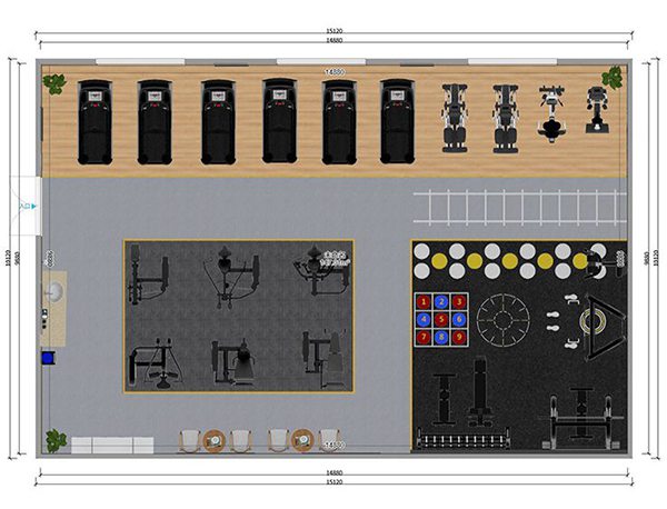 120平方健身房配置方案-广西xc sports,xc体育健身器材有限公司 120平方健身房配置方案-广西xc sports,xc体育健身器材有限公司