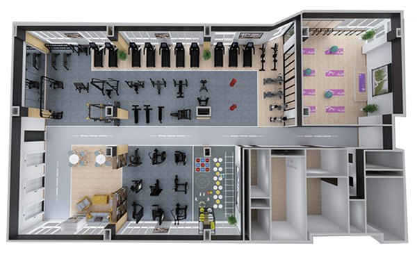 200-500平方健身房配置方案-广西xc sports,xc体育健身器材有限公司
